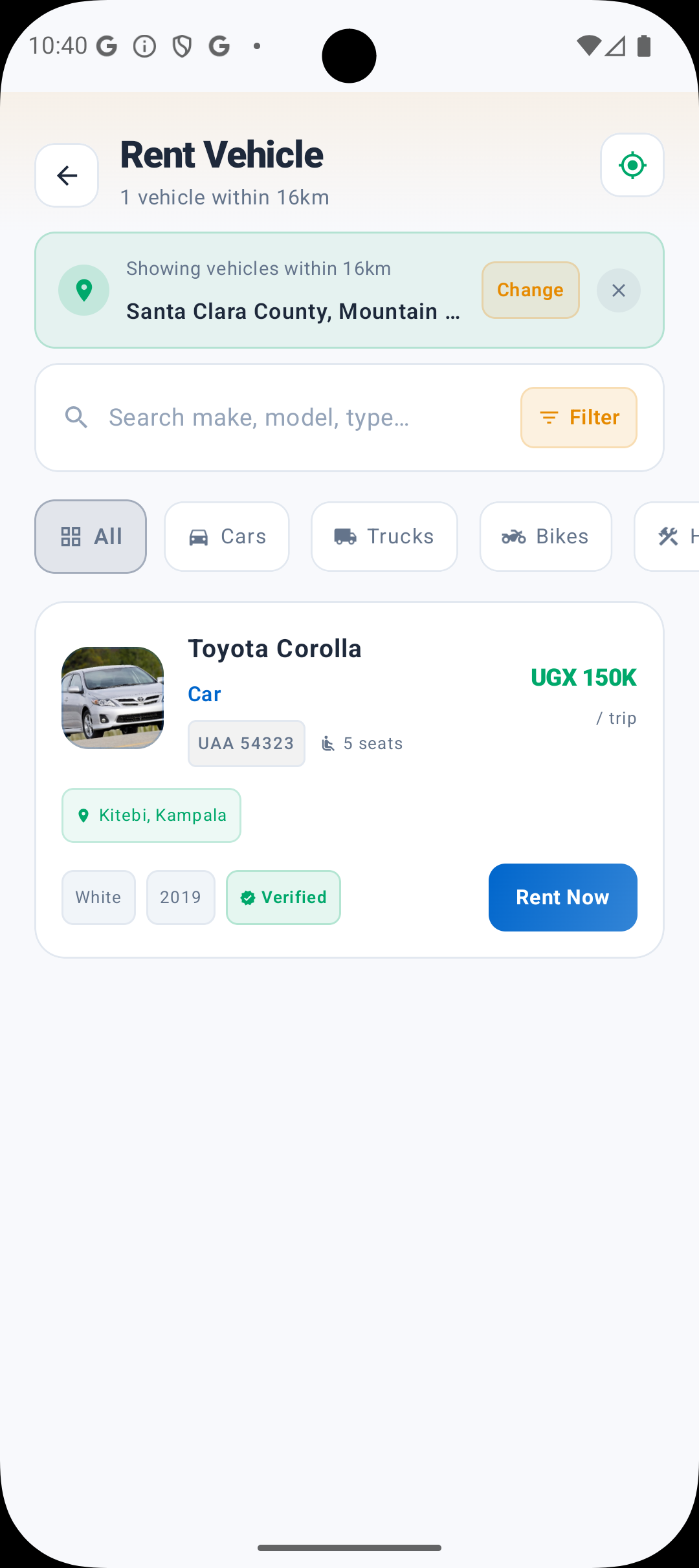 Rent a Vehicle